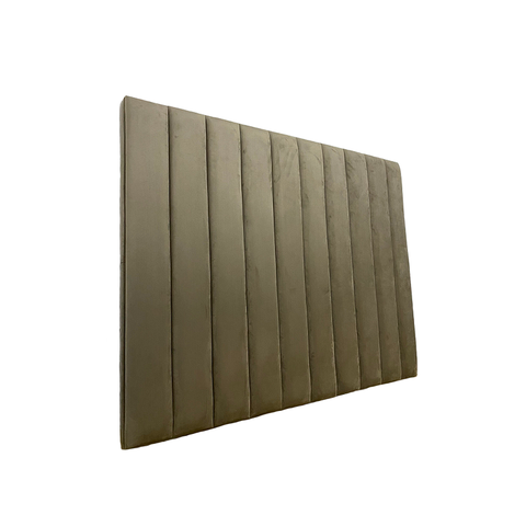Cabeceira Estofada Queen 10 Blocos Não É Segredo Suede Liso Marrom Claro 160x120