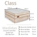 Ver imagem 6 de Cama Box Casal Queen Size 158x198x79cm Class Gazin Colchões Megasul