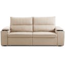 Ver imagem 6 de Sofá Retrátil Reclinável 3 Lugares Sala de Estar 250cm Hilst F04 Linho Bege - Lyam Decor