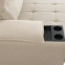 Ver mais imagens de Sofá Retrátil Reclinável 3 Lugares Sala de Estar 250cm Hilst F04 Linho Bege - Lyam Decor