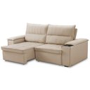 Ver imagem 5 de Sofá Retrátil Reclinável 3 Lugares Sala de Estar 250cm Hilst F04 Linho Bege - Lyam Decor