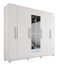Ver imagem 2 de Guarda-roupa Casal 8 Portas 4 Gavetas com Espelho com Pés Montreal 100% Mdf Montreal