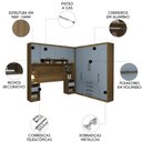 Ver imagem 2 de Guarda Roupa Casal Modulado Cp05 Delphi Avelã/grey L01 - Mpozenato