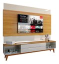 Ver imagem 1 de Rack com Painel Limit 1.8 Off White com Nature - Móveisaqui