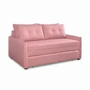 Ver imagem 6 de Sofá Cama Casal Montreal com Colchão Fixo em Linho Rosa