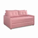 Ver imagem 6 de Sofá Cama Casal Montreal com Colchão Fixo em Linho Rosa
