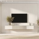Ver imagem 2 de Rack Ripado com Painel TV até 86 Polegadas Planejado 280x230cm Aruá CabeCasa MadeiraOriginals Off White