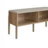 Sapateira Banco Estofada 93cm Pé Madeira Oslo - 6