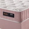 Conjunto Cama Box Colchão King Size 193x203x67 com Molas Ensacadas Denver Rosa - 3