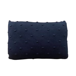 Almofada de Tricô Azul Marinho 35x55cm