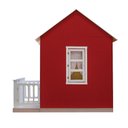 Ver imagem 6 de Casinha de Brinquedo com Cercado e Cortinas Vermelho/Branco - Criança Feliz