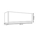 Ver imagem 5 de Armário Aéreo 60cm Porta Basculante Andréia Cinza - AJL Móveis
