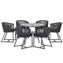 Ver imagem 1 de Mesa e 6 Cadeiras e Noronha Preto E12 Trama Original Preto