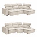 Ver imagem 6 de Sofá de Canto Apolo 2,80m com Chaise Direita Retrátil Reclinável