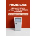 Ver imagem 2 de Mesa de Cabeceira Suspensa 25cm com Porta e Nicho MDF 15mm Branco Mesa de Cabeceira Montada Lado Dir