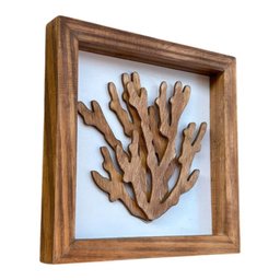 Kit 4 Quadros Marrom e Branco Decoração Náutica de Parede - 4
