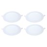 Kit 4 Painel Led Embutir Redondo Luz Fria 6500k 12w 17cm - 1