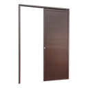 Ver imagem 1 de Porta de Correr Suspensa Lambril Esq L.25 Marrom Corten 210x90 Brimak