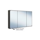 Ver imagem 6 de Armario Espelheira para Banheiro 100cm com 3 Portas Lavinia Grafite ES9290