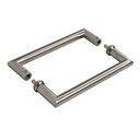 Ver imagem 2 de Puxador Box Inox Escovado Alça Quadrada 22x13cm para Porta de Vidro