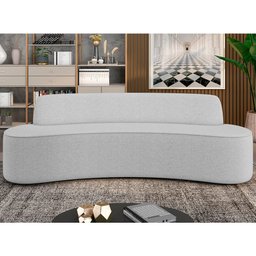 Sofá 3 Lugares Sala de Estar Cancún D02 Linho Cinza Escuro 180 cm C-416 - Lyam Decor - 2 Sofá 3 Lugares Sala de Estar Cancún D02 Linho Cinza Escuro 180 cm C-416 - Lyam Decor - 2