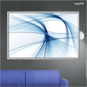 Ver imagem 1 de Quadro Decorativo - Abstrato Azul Abg006 Tela Canvas - 60x40cm