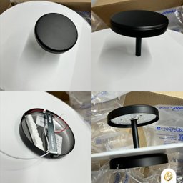 Plafon Painel Sobrepor Redondo 40cm Slice Led 3000k Preto - 3