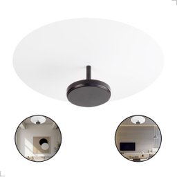 Plafon Painel Sobrepor Redondo 40cm Slice Led 3000k Preto - 2