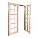 Ver imagem 2 de Porta Balcão de Abrir Quadriculada Reta de Madeira Padrão Cedro Bat.14 Cm- 2.15 (a) X 1.40 (l)