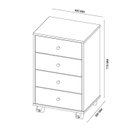 Ver imagem 2 de Mesa de Cabeceira Presence- Grafite