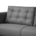 Ver imagem 5 de Sofá Living Viena 2 Lugares 140cm para Sala Recepção Consultório Linho - Sofa Store:linho Cinza Clar