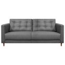 Ver imagem 3 de Sofá Living Viena 2 Lugares 140cm para Sala Recepção Consultório Linho - Sofa Store:linho Cinza Clar