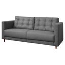 Ver imagem 1 de Sofá Living Viena 2 Lugares 140cm para Sala Recepção Consultório Linho - Sofa Store:linho Cinza Clar