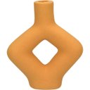 Ver imagem 1 de Castiçal Porta Vela Suporte Home&co Cerâmica 18x15x5cm Laranja