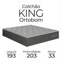 Ver imagem 3 de Colchão King Ortobom Orthotel Dupla Face Molas Ensacadas Superpocket D33 Extra Firme 33cm Altura Pre