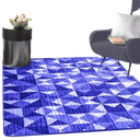 Ver imagem 1 de Tapete Flannel Sala Quarto Luxo Macio 2,00x1,40 azul