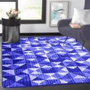 Ver imagem 2 de Tapete Flannel Sala Quarto Luxo Macio 2,00x1,40 azul
