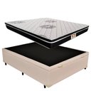 Ver imagem 1 de Cama Box Baú Casal Branco + Colchão de Molas 1,38 x 1,88