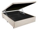 Ver imagem 3 de Cama Box Baú Casal Branco + Colchão de Molas 1,38 x 1,88