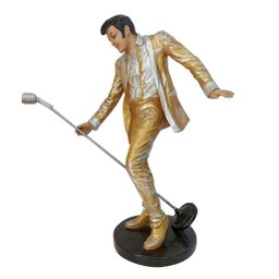 Decoração Escultura Elvis Presley Rei Do Rock Estátua Resina 26cm - 3