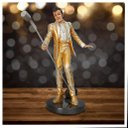 Ver imagem 1 de Decoração Escultura Elvis Presley Rei Do Rock Estátua Resina 26cm