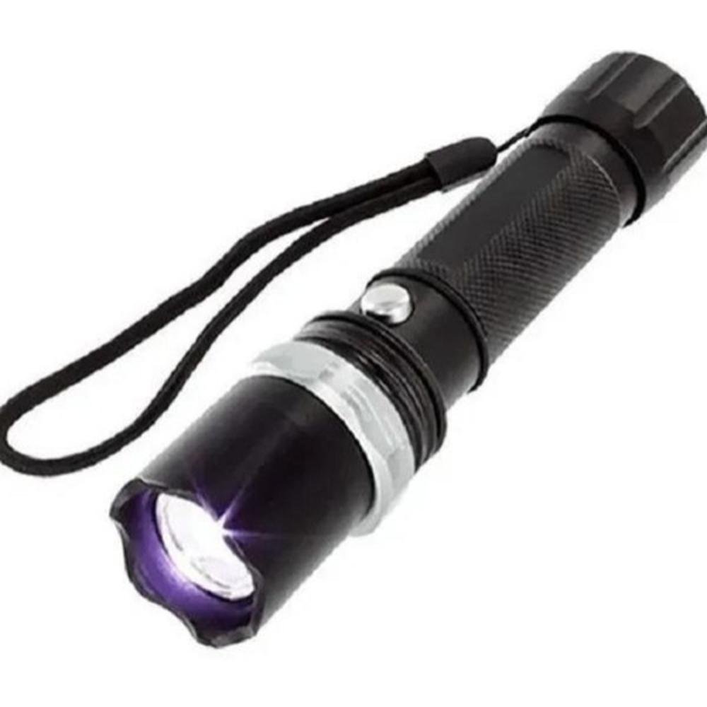 LANTERNA RECARREGAVEL COM ZOOM DE LONGO ALCANCE LED CREE SWAT POLICE MILITAR PROFISSIONAL - 5