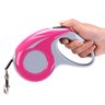 Coleira Guia Retrátil de 5 Metros para Cachorro Gato - Wp Connect Rosa - 1