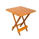 Ver imagem 1 de Mesa 70x70 Dobrável Madeira Maciça 4 Lugares Bar Restaurante