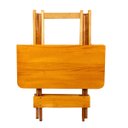 Ver imagem 3 de Mesa 70x70 Dobrável Madeira Maciça 4 Lugares Bar Restaurante
