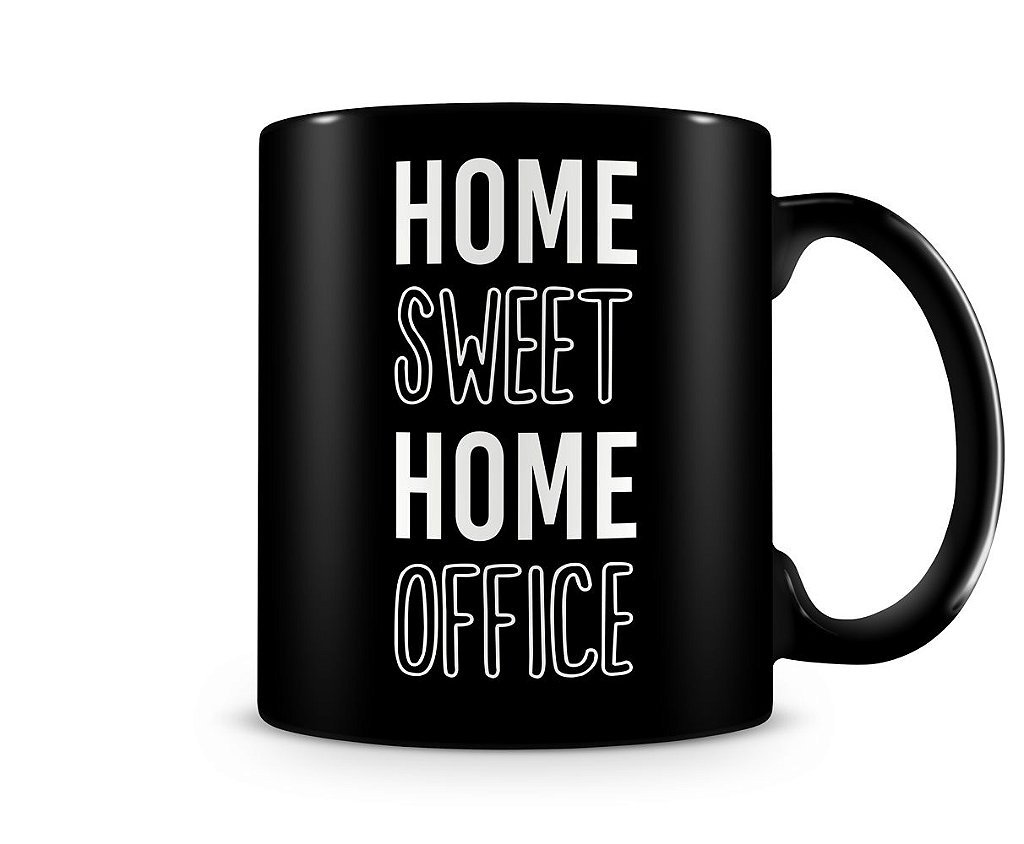 Caneca Home Sweet Office Black