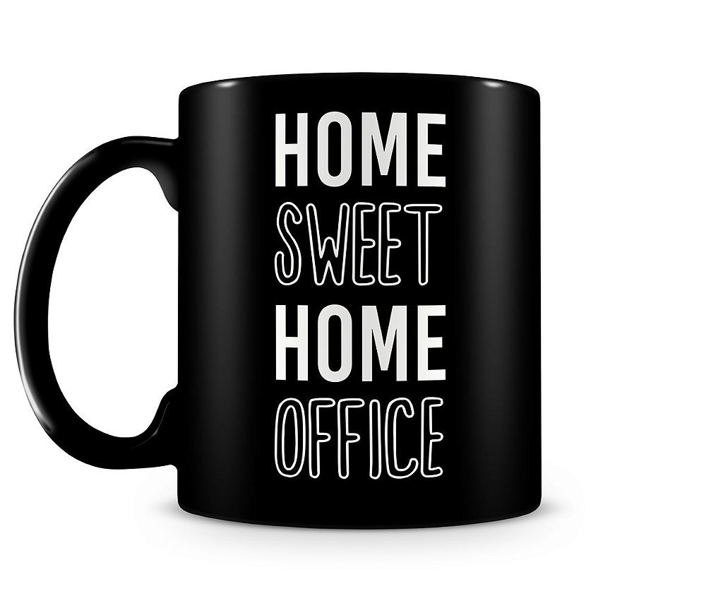 Caneca Home Sweet Office Black - 2