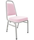 Ver imagem 1 de Cadeira Empilhável para Auditórios Linha Hotel Plus Rosa