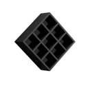 Ver imagem 2 de Nicho Decorativo Porta Toalha com 9 Nichos Multiuso Glamour:preto