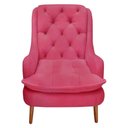 Ver imagem 4 de Kit 2 Poltronas Decorativas Lille Suede Rosa Pink - Dominic Decor